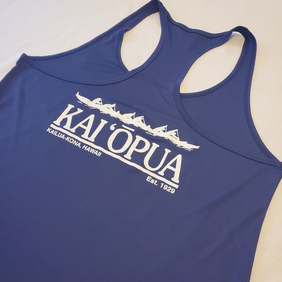 Alo Yoga Womens L Active Razorback Tank Kai Opua Hawaii Row Club Resort Active - Picture 3 of 5